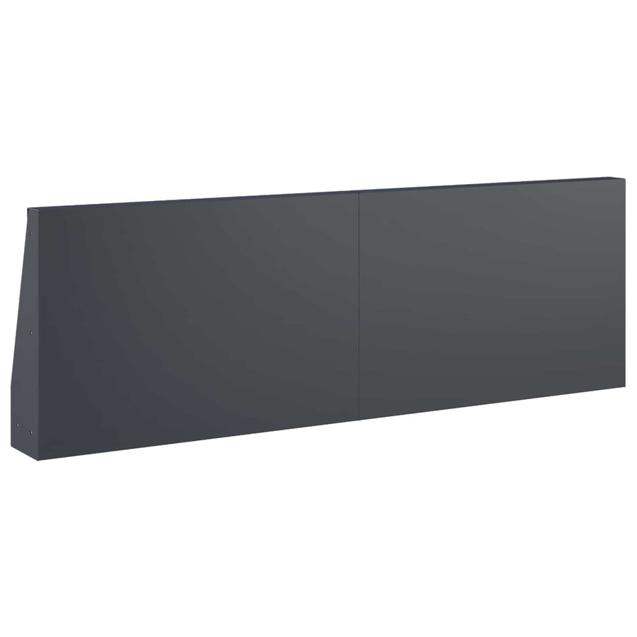 Keerwand 4 st 60 x 12 x 40 cm Staal Antraciet