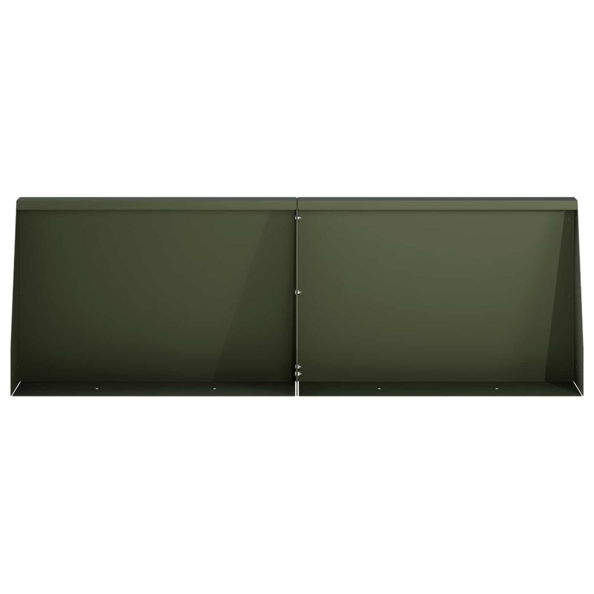 Keerwand 4 st 60 x 12 x 40 cm Staal Olijfgroen