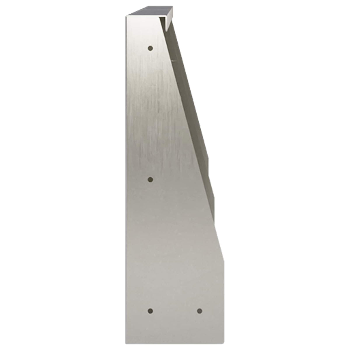 Keerwand 4 st 60 x 12 x 40 cm Roestvrij staal zilver