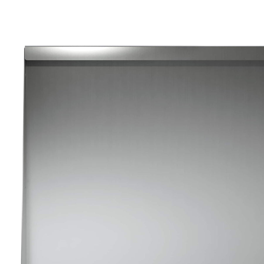 Keerwand 4 st 60 x 12 x 40 cm Gegalvaniseerd staal zilver