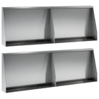 Keerwand 60x12x40 cm gegalvaniseerd staal zilver