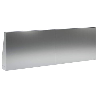 Keerwand 4 st 60 x 12 x 40 cm Gegalvaniseerd staal zilver