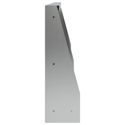 Keerwand 4 st 60 x 12 x 40 cm Gegalvaniseerd staal zilver