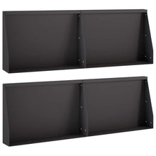 Keerwand 4 st 60 x 12 x 50 cm Staal Zwart