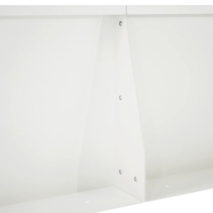 Keerwand 4 st 60 x 12 x 50 cm Staal Wit