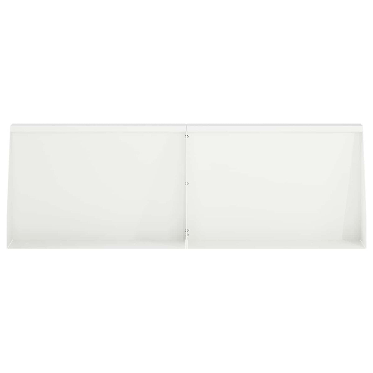 Keerwand 4 st 60 x 12 x 50 cm Staal Wit