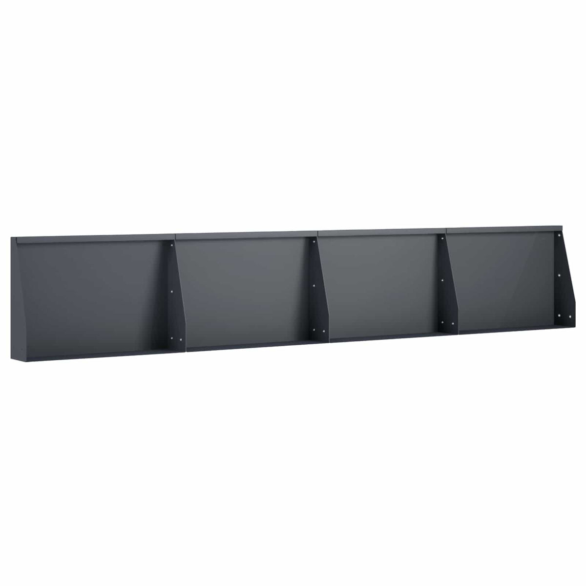 Keerwand 4 st 60 x 12 x 50 cm Staal Antraciet