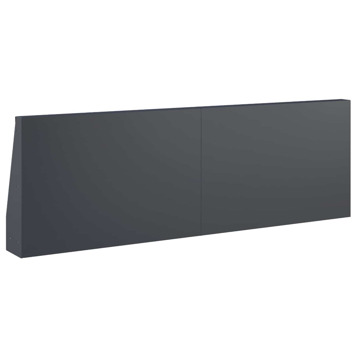 Keerwand 4 st 60 x 12 x 50 cm Staal Antraciet