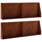 Keerwand 60x12x50 cm staal roestkleurig set van 4