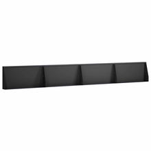 Keerwand 4 st 80 x 12 x 30 cm Staal Zwart