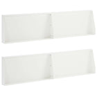 Keerwanden staal 4 stuks 80x12x30 cm wit