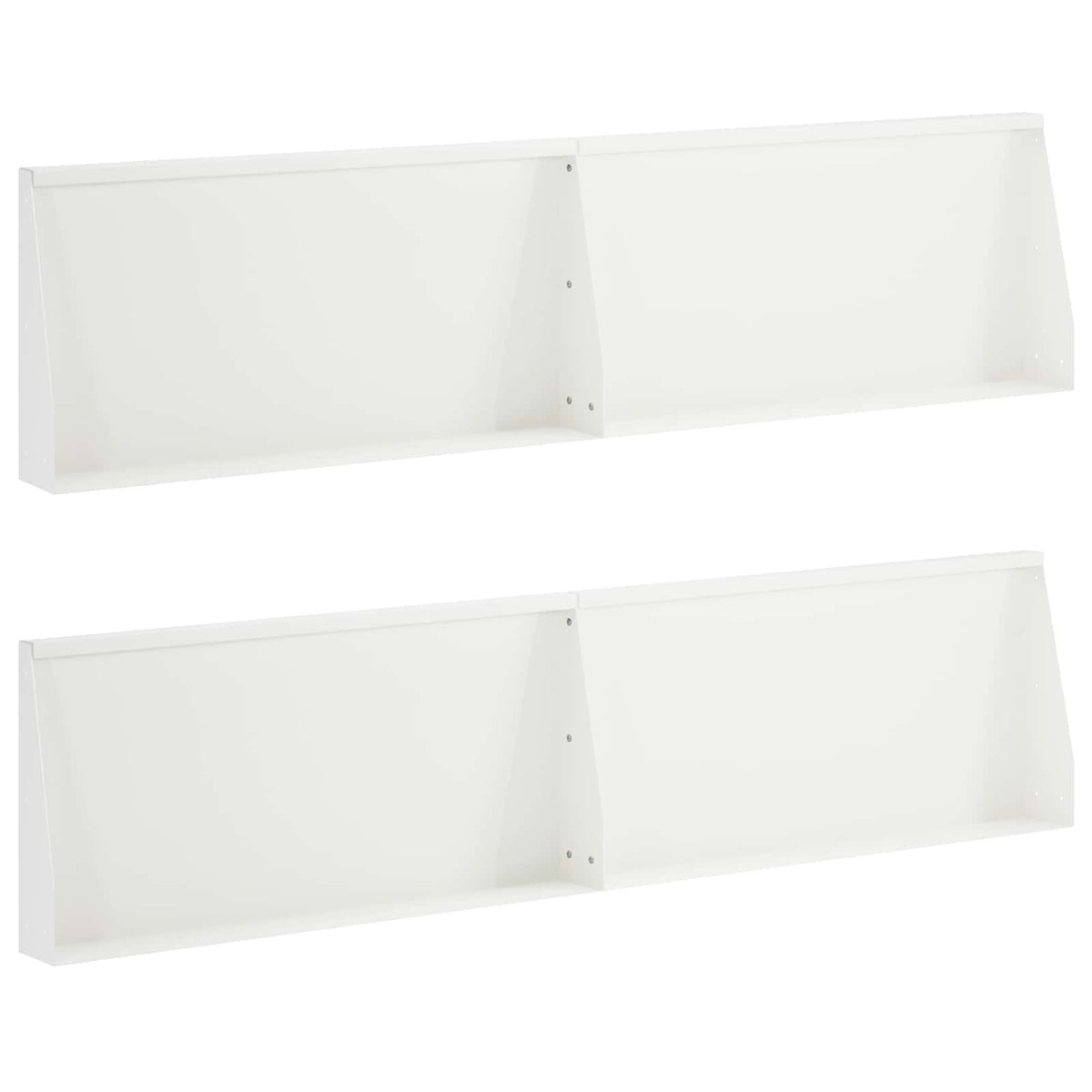 Keerwand 4 st 80 x 12 x 30 cm Staal Wit