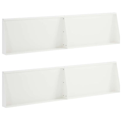 Keerwand 4 st 80 x 12 x 30 cm Staal Wit