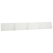 Keerwand 4 st 80 x 12 x 30 cm Staal Wit
