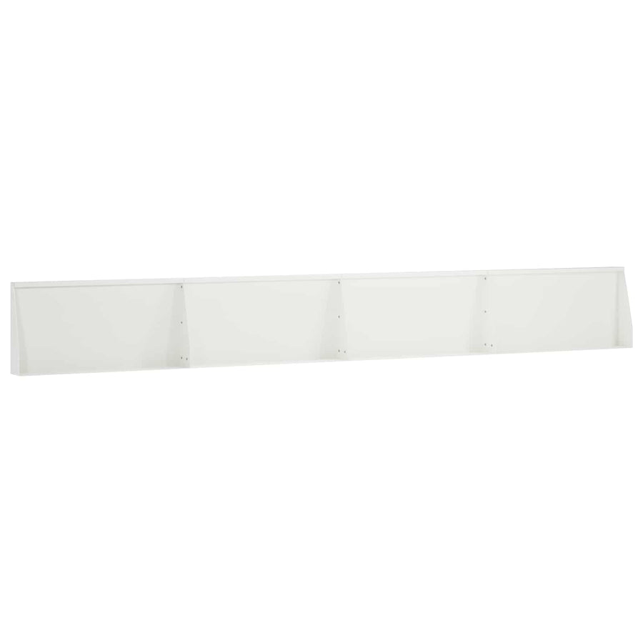 Keerwand 4 st 80 x 12 x 30 cm Staal Wit
