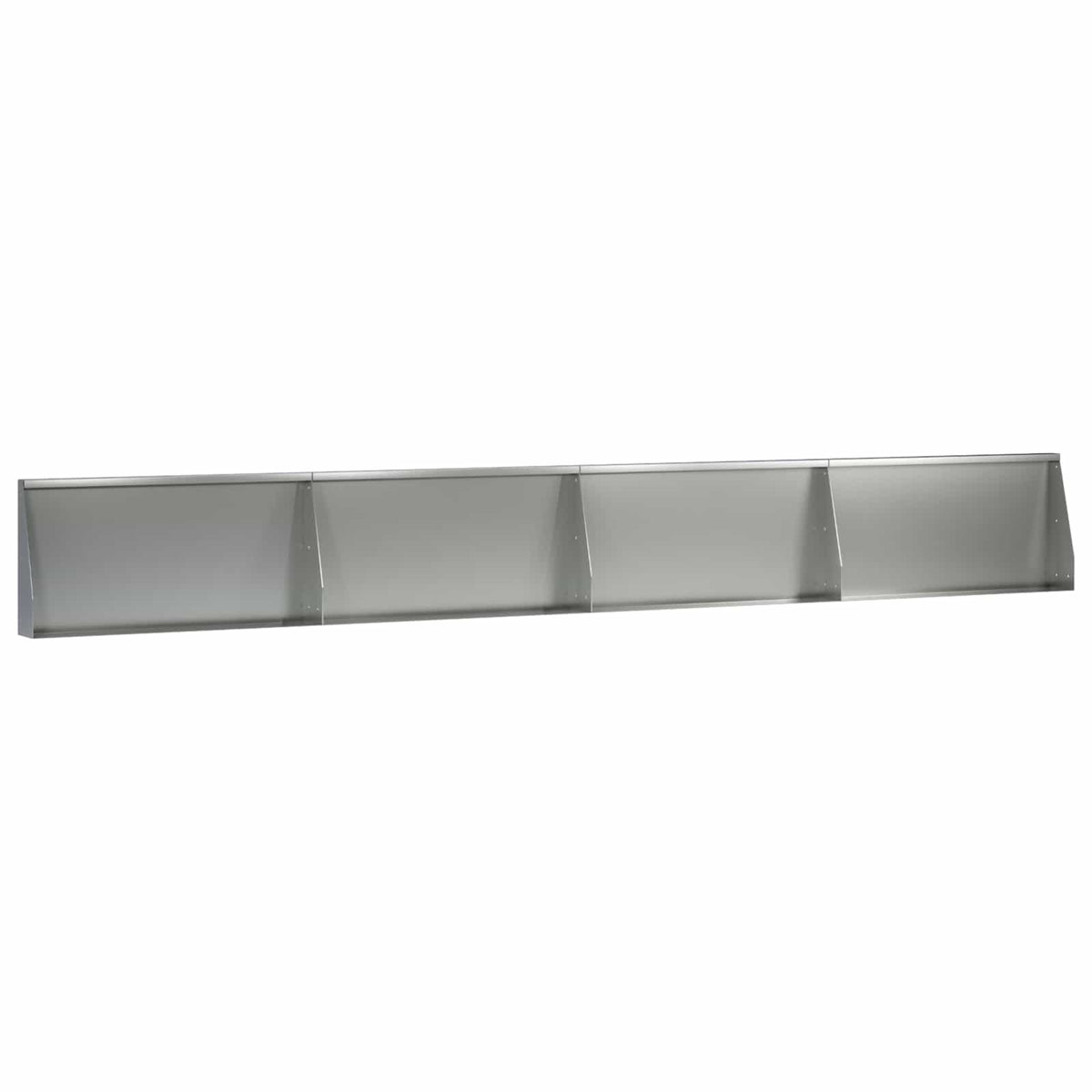 Keerwand 4 st 80 x 12 x 30 cm Gegalvaniseerd staal zilver