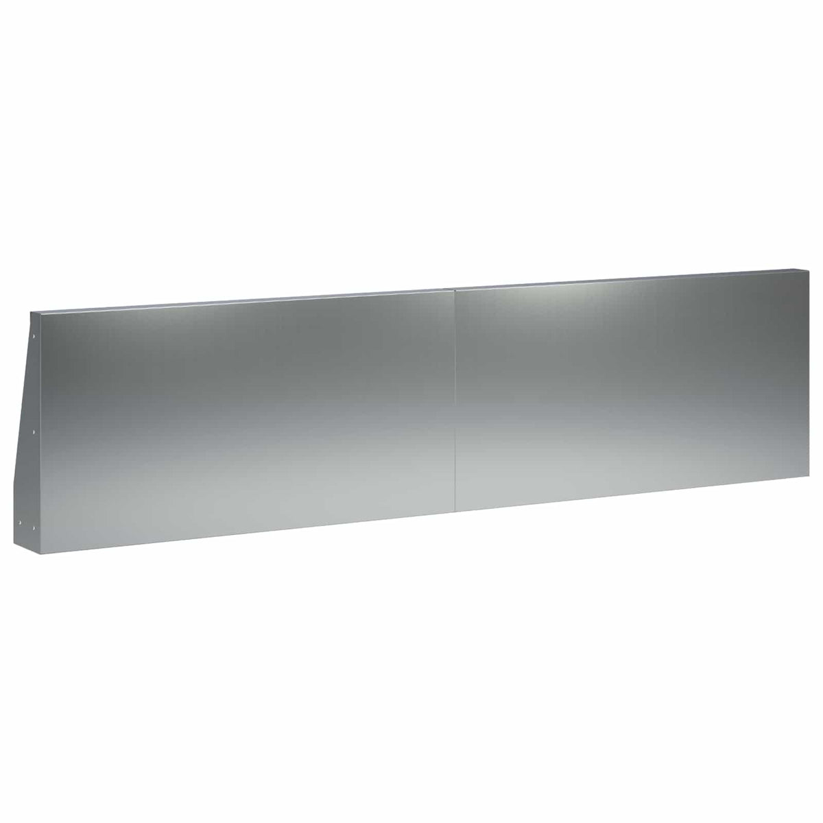 Keerwand 4 st 80 x 12 x 30 cm Gegalvaniseerd staal zilver