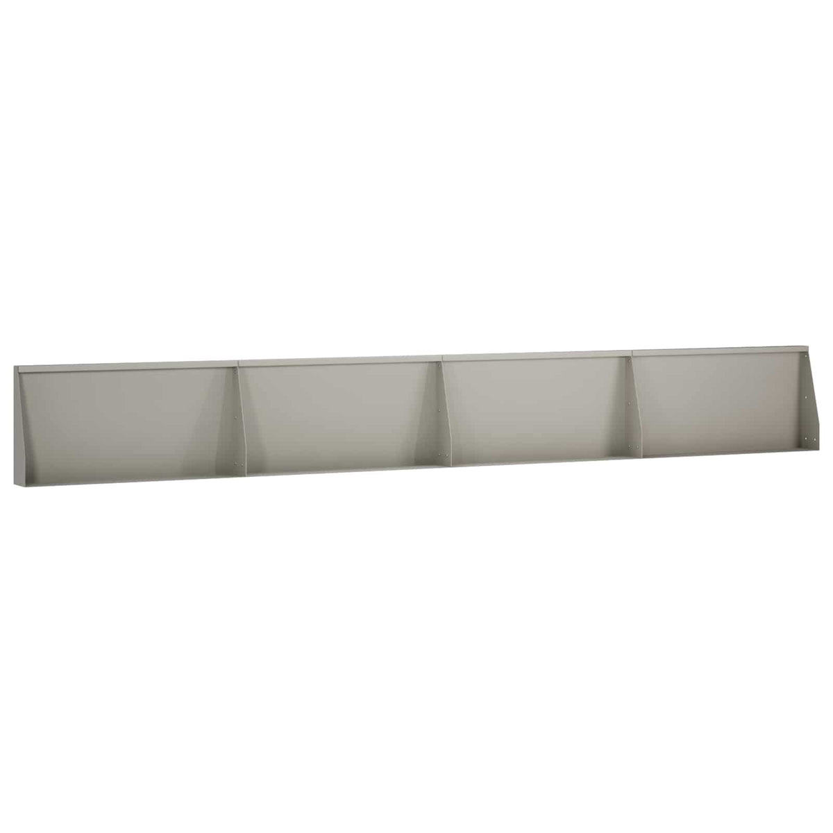 Keerwand 4 st 80 x 12 x 30 cm weervast staal Roestkleurig