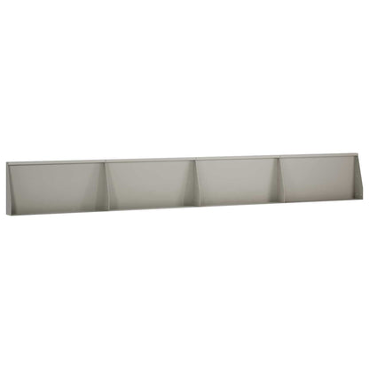 Keerwand 4 st 80 x 12 x 30 cm weervast staal Roestkleurig