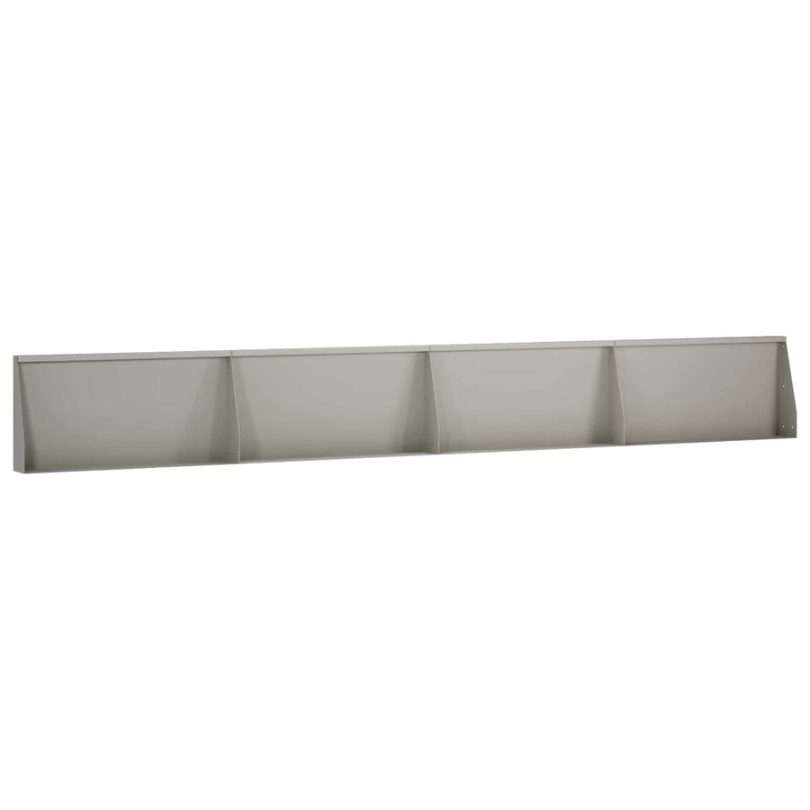 Keerwand 4 st 80 x 12 x 30 cm weervast staal Roestkleurig