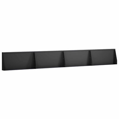 Keerwand 4 st 80 x 12 x 40 cm Staal Zwart