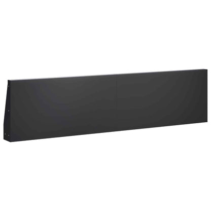 Keerwand 4 st 80 x 12 x 40 cm Staal Zwart