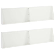 Keerwanden staal wit 4 stuks 80x12x40 cm