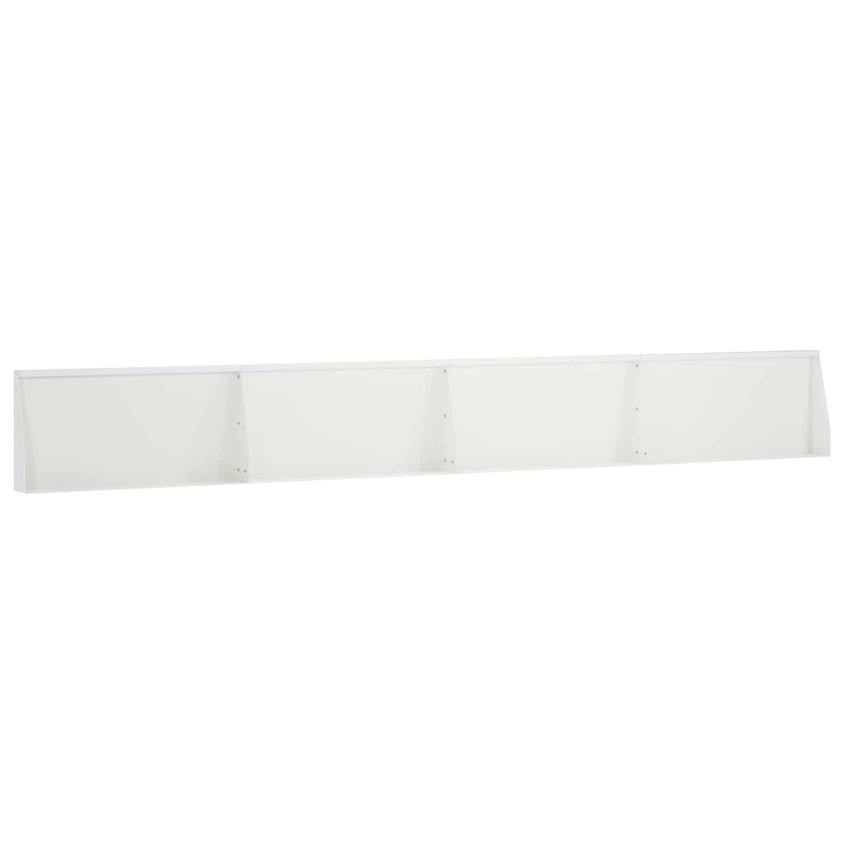 Keerwand 4 st 80 x 12 x 40 cm Staal Wit