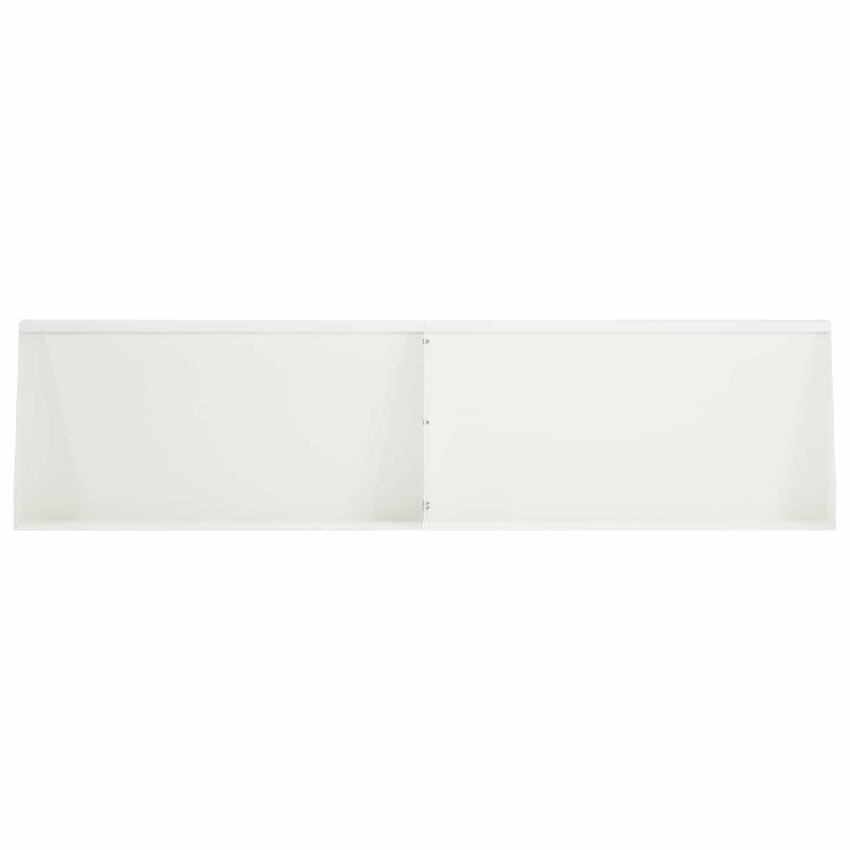 Keerwand 4 st 80 x 12 x 40 cm Staal Wit