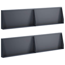 Keerwand 4 st 80 x 12 x 40 cm Staal Antraciet