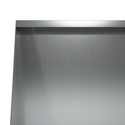 Keerwand 4 st 80 x 12 x 40 cm Gegalvaniseerd staal zilver