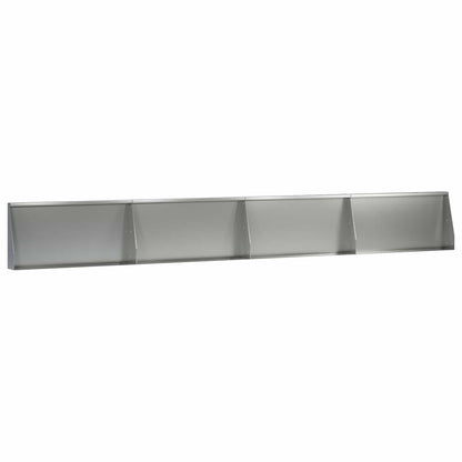 Keerwand 4 st 80 x 12 x 40 cm Gegalvaniseerd staal zilver