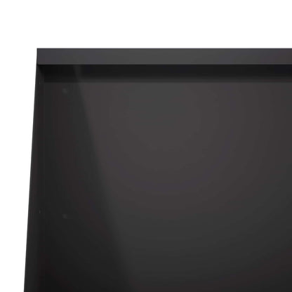 Keerwand 4 st 80 x 12 x 50 cm Staal Zwart