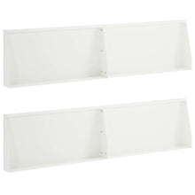 Keerwand 4 st 80 x 12 x 50 cm Staal Wit