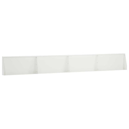 Keerwand 4 st 80 x 12 x 50 cm Staal Wit