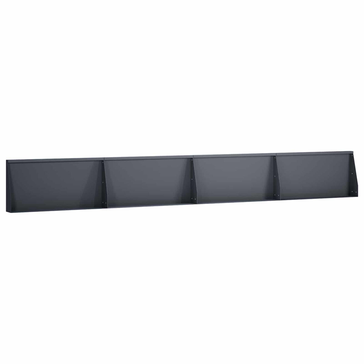 Keerwand 4 st 80 x 12 x 50 cm Staal Antraciet