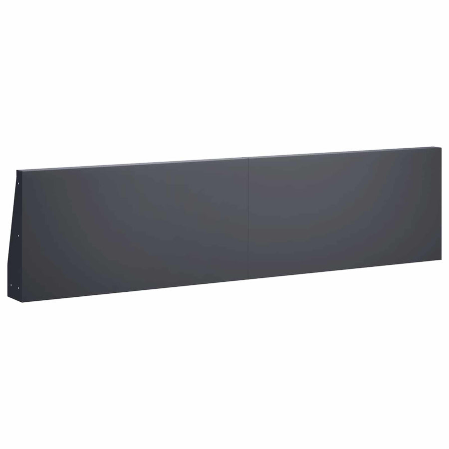 Keerwand 4 st 80 x 12 x 50 cm Staal Antraciet