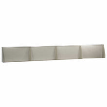 Keerwand 4 st 80 x 12 x 50 cm Roestvrij staal zilver
