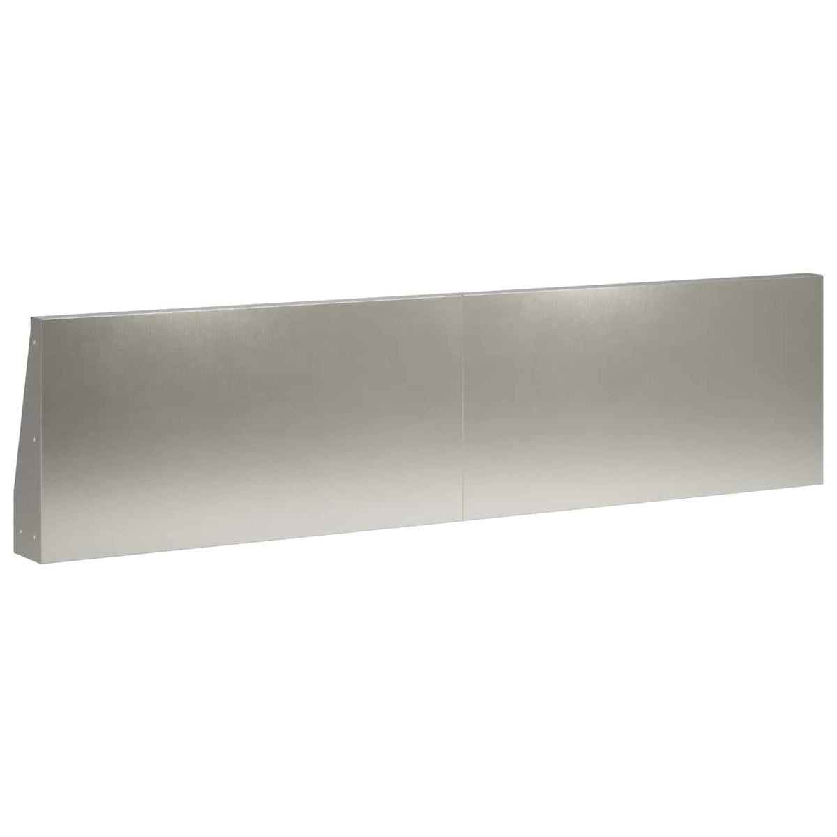Keerwand 4 st 80 x 12 x 50 cm Roestvrij staal zilver
