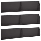 Keerwand staal 6 st 100x12x30 cm zwart
