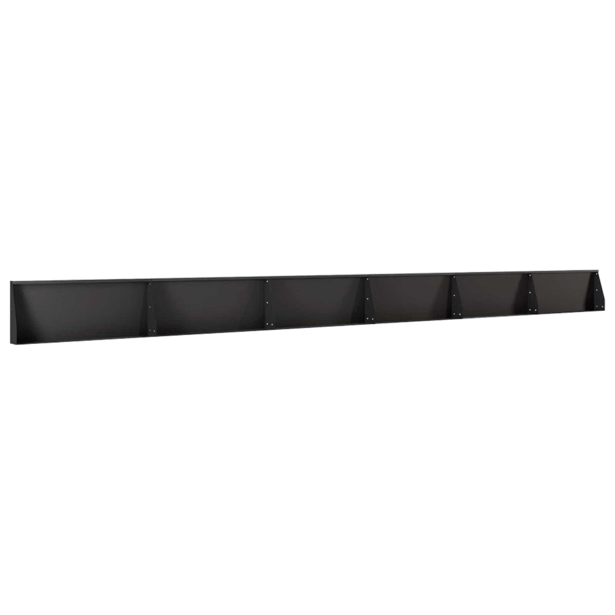 Keerwand 6 st 100 x 12 x 30 cm Staal Zwart