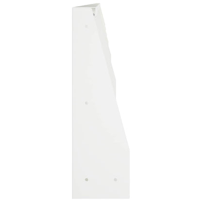 Keerwand 6 st 100 x 12 x 30 cm Staal Wit
