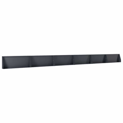 Keerwand 6 st 100 x 12 x 30 cm Staal Antraciet