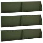 Keerwand 100x12x30 cm staal olijfgroen 6 stuks