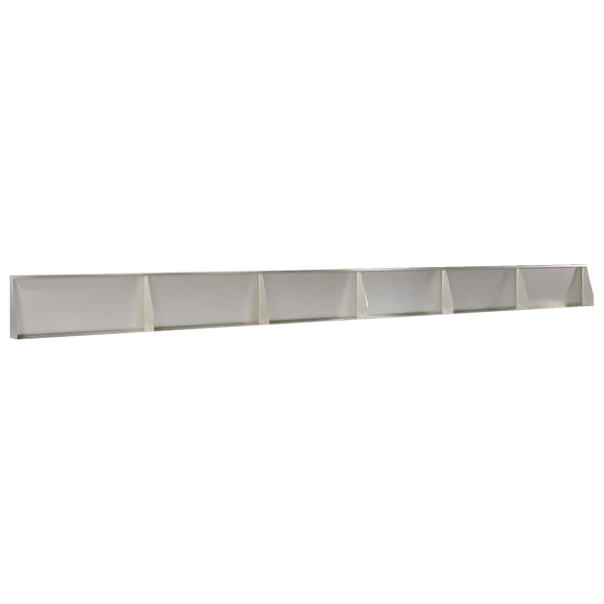 Keerwand 6 st 100 x 12 x 30 cm Roestvrij staal zilver