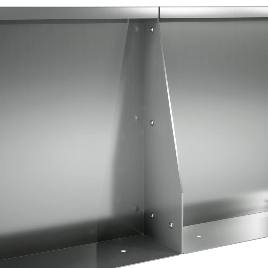 Keerwand 6 st 100 x 12 x 30 cm Gegalvaniseerd staal zilver