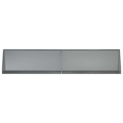 Keerwand 6 st 100 x 12 x 30 cm Gegalvaniseerd staal zilver