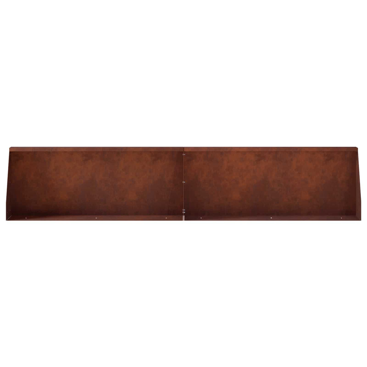 Keerwand 6 st 100 x 12 x 30 cm weervast staal Roestkleurig