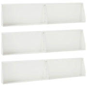 Keerwand 100x40x12 cm staal wit set 6 stuks