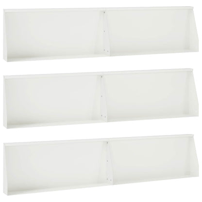 Keerwand 6 st 100 x 12 x 40 cm Staal Wit